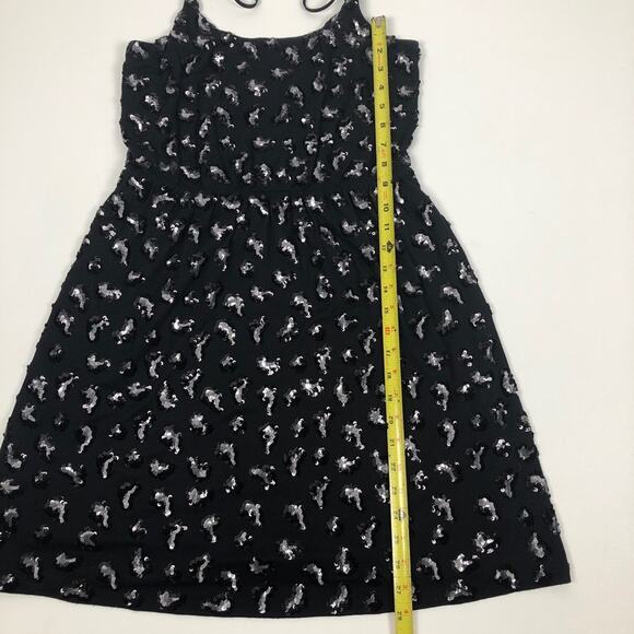 NWT Express sequined black dress size S/P - Picture 3 of 8